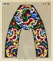 Needlework pattern,c1870-1900. Creator: Hertz & Wegener.