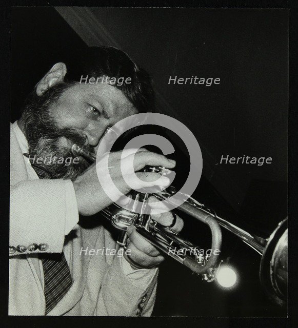 American trumpeter Bobby Shew playing at The Bell, Codicote, Hertfordshire, 19 May 1985. Artist: Denis Williams