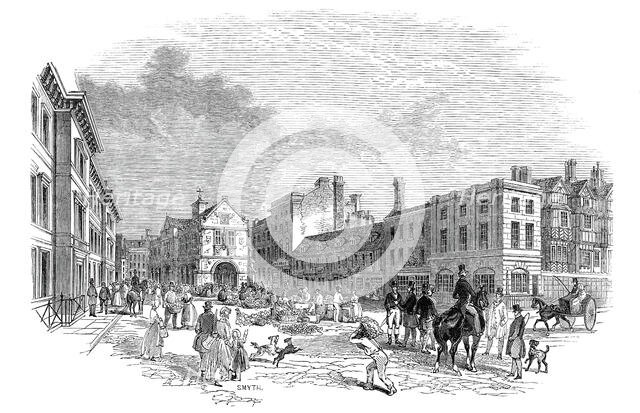 The market-place, Shrewsbury, 1845. Creator: Smyth.