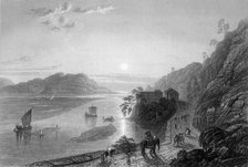 'The Ganges entering the Plains near Hurdwar', 1845. Creator: Anthony Vandyke Copley Fielding.