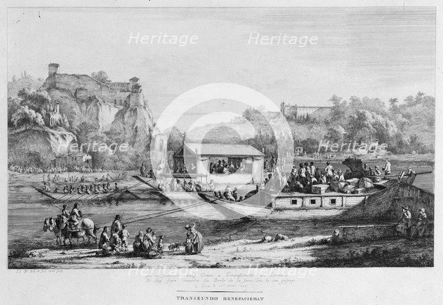 Boat Trip on the Seine, 1803.  Creator: Boissieu, Jean-Jacques, de (1736-1810).