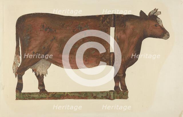 Cow Weather Vane, c. 1939. Creator: Philip Johnson.