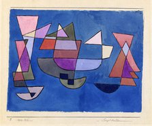 Segelschiffe (Bateaux à voile), 1927. Creator: Klee, Paul (1879-1940).