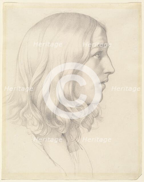 Head of a Young Man, c. 1818. Creator: Gustav Heinrich Nacke.