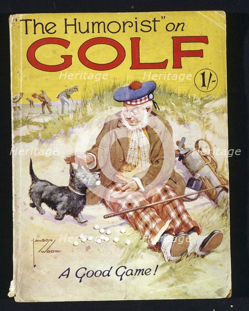 Book cover , The Humorist on Golf, British, c1900. Artist: Unknown