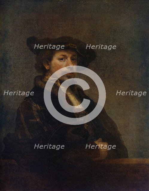 'Self Portrait at the Age of 34', 1640, (1912).Artist: Rembrandt Harmensz van Rijn    