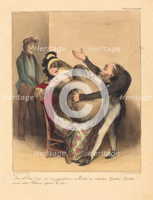 Dieu de Dieu! mais c'est un pppolisson..., 1836. Creator: Honore Daumier.