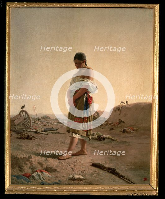  'The Paraguayan; image of your desolate homeland', oil 1880.