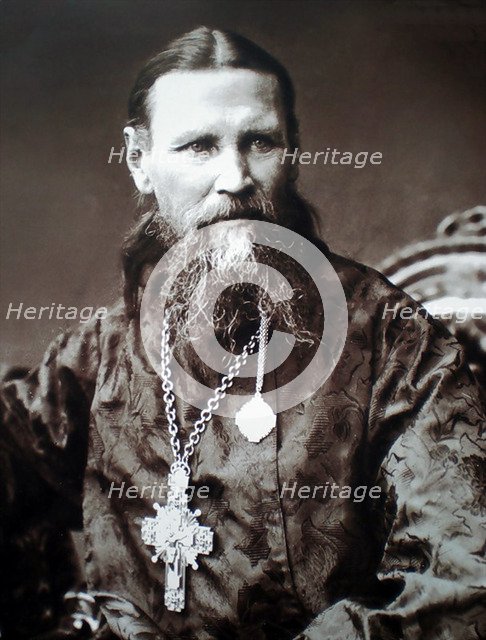 Saint John of Kronstadt, Russian priest, c1900. Artist: Unknown