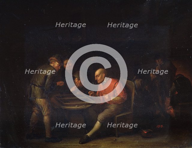 'Flemings Playing Dice', 17th century. Artist: Adriaen van Ostade