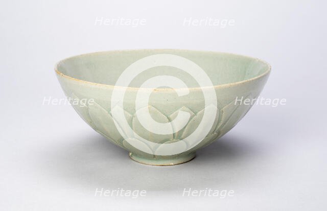 Bowl with Layered Lotus Petals, South Korea, Goryeo dynasty (918-1392), 12th century. Creator: Unknown.