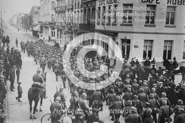 Germans in Ostend, between 1914 and c1915. Creator: Bain News Service.