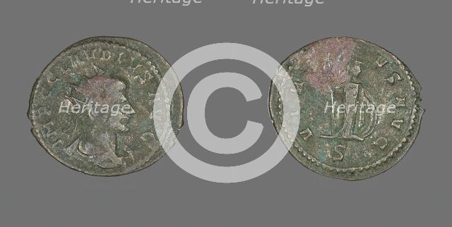 Antoninianus (Coin) Portraying Emperor Claudius Gothicus, 260-270. Creator: Unknown.