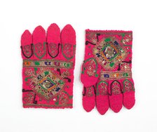 Gloves, European, Eastern, fourth quarter 19th century. Creator: Unknown.