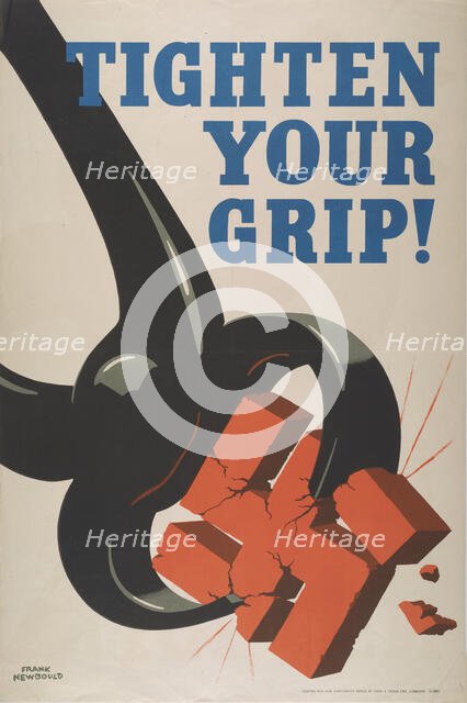 Tighten your grip! , c. 1942. Creator: Newbould, Frank (1887-1951).