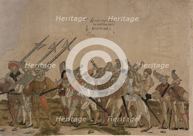 Ceremonial Procession in Bologna on 5 November 1529, on the Occasion of Charles V's Coronation by Po