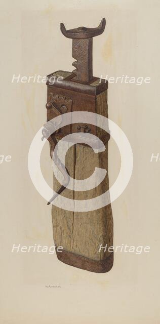 Conestoga Wagon Jacks, c. 1941. Creator: Nicholas Amantea.