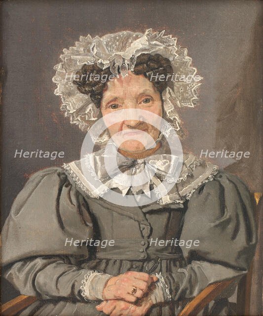 Portrait of Johanne Ployen, née Bachmann, 1834. Creator: Christen Købke.