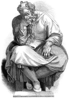 The Prophet Jeremiah, 1844.  Creator: W. J. Linton.