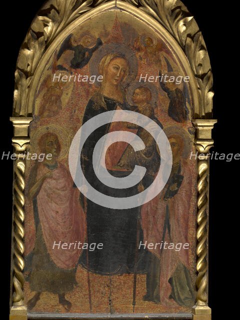 Madonna with Angels and Saints, 14th century. Creator: Anon.