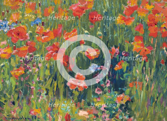 Poppies, 1888. Artist: Vonnoh, Robert William (1858-1933)