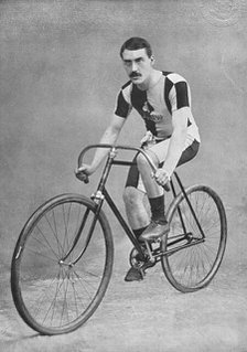 Portrait of the cyclist AJ Watson, 1896.  Creator: RW Thomas.