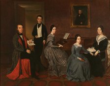 The family of Jorge Flaquer, 1842-1845. Creator: Espalter, Joaquín (1809-1880).