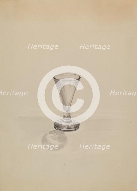 Cordial Glass, c. 1936. Creator: John Tarantino.