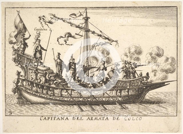 Plate 3: Captain of the army of Chalchis (Capitana del armata de Colco), from the series '..., 1664. Creator: Unknown.