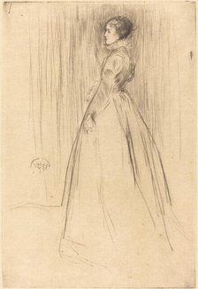 The Velvet Dress, 1873. Creator: James Abbott McNeill Whistler.