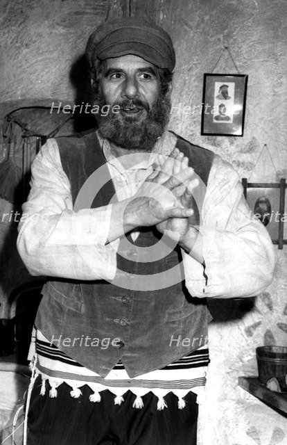 Chaim Topol (1935-), famous Israeli actor, appearing in Manchester. Artist: Unknown