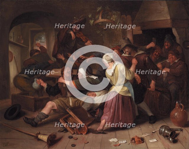 Gamblers Quarreling, c1665. Creator: Jan Steen.