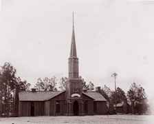 Poplar Grove Church, built by 50th New York Volunteers, 1865. Creator: Tim O'Sullivan.