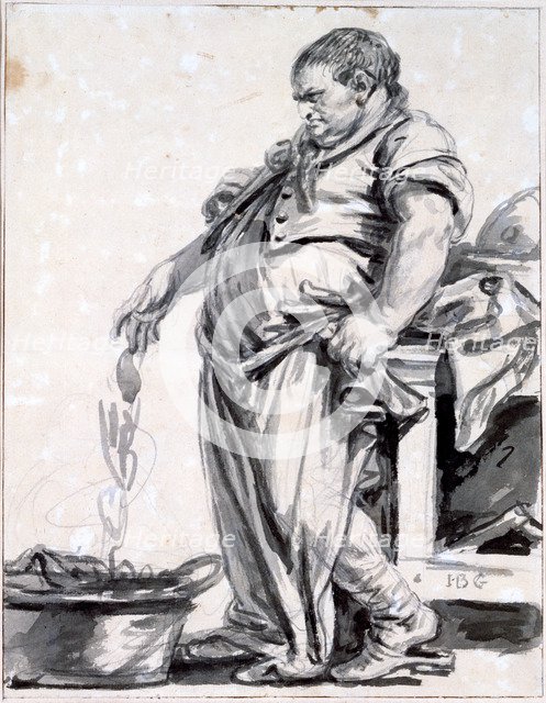 'The Butcher', c1745-1805 Artist: Jean-Baptiste Greuze