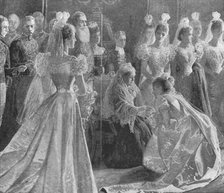 'Queen Victoria's Diamond Jubilee: Drawing-Room at Buckingham Palace, May 11, 1897', (1901).  Creator: Unknown.