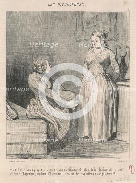 Eh! Ben, v'la du propre! ... on dit ..., 19th century. Creator: Honore Daumier.