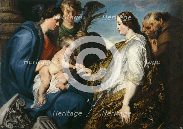 The Mystical Marriage of Saint Catherine. Artist: Dyck, Sir Anthony van (1599-1641)