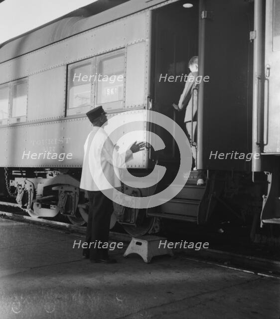 Railroad yards, Kearney, Nebraska, 1939. Creator: Dorothea Lange.