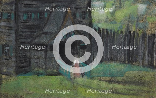 Illustration to The Tale of the Dead Princess and the Seven Knights. Artist: Malyutin, Sergei Vasilyevich (1859-1937)