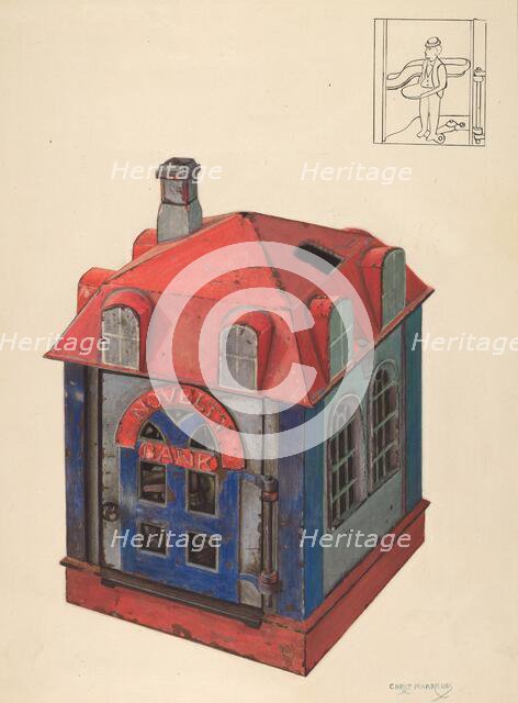 Toy Bank, c. 1937. Creator: Chris Makrenos.