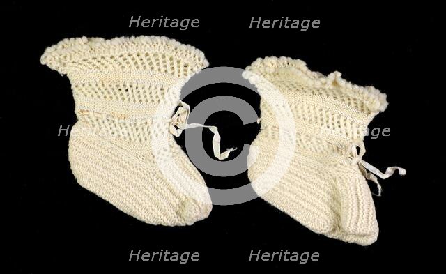Bootees, American, 1840-60. Creator: Unknown.