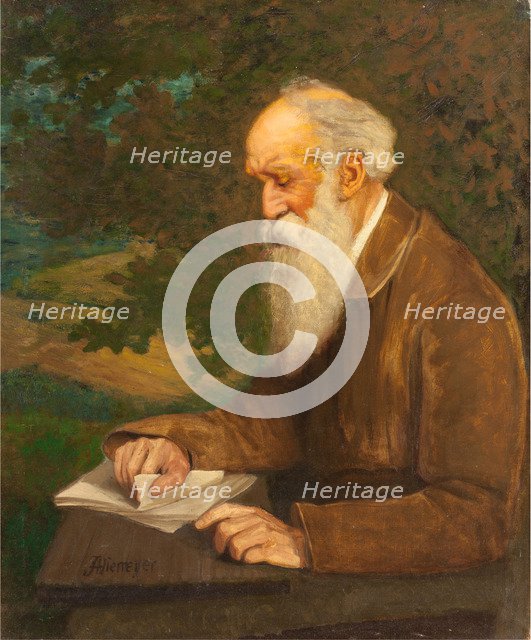 Portrait of the poet Henry Wadsworth Longfellow (1807-1882).