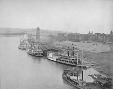 'The River Front at Cincinnati', 19th century. Artist: Unknown.