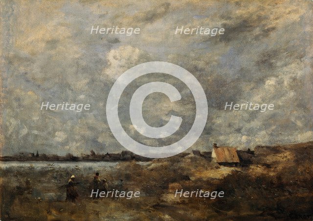 Stormy Weather. Pas de Calais, c. 1870. Artist: Corot, Jean-Baptiste Camille (1796-1875)