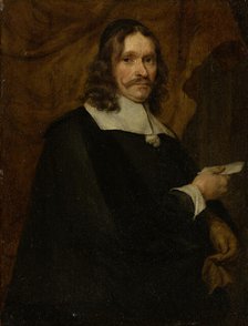 Portrait of a Man with Letter, c1650-1670. Creator: Gonzales Coques circle