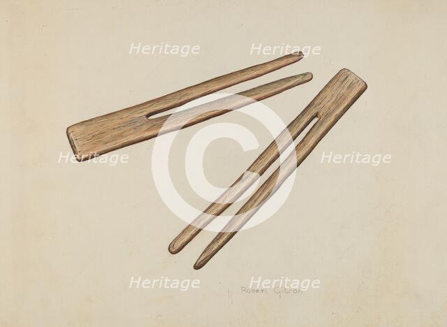 Clothes Pins, c. 1938. Creator: Robert Gilson.