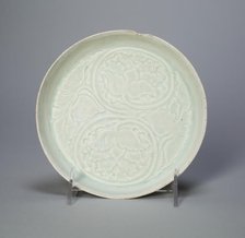Dish with Peonies and Leaves, Song dynasty (960-1279). Creator: Unknown.