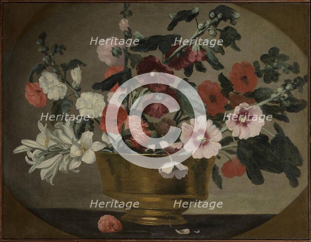 Catino con fiori, c1635-1640. Creator: Strozzi; Bernardo (1581-1644).