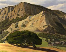 Oaks and Rocks--San Luis Obispo, 1930. Creator: Edward Bruce.