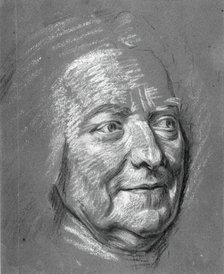 Portrait of M. Louis Silvestre, c. 1753. Creator: Maurice-Quentin de La Tour.